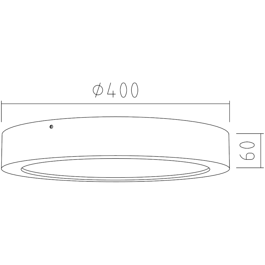 APLED - LED Ceiling light RONDO LED/36W/230V d. 40 cm oak