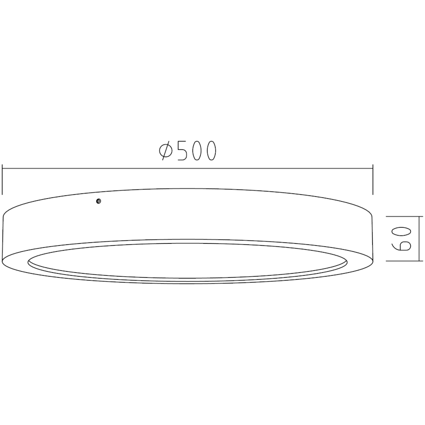 APLED - LED Ceiling light RONDO LED/48W/230V d. 50 cm oak