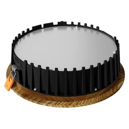 APLED - LED Recessed light RONDO WOODLINE LED/12W/230V 3000K d. 20 cm ash solid wood