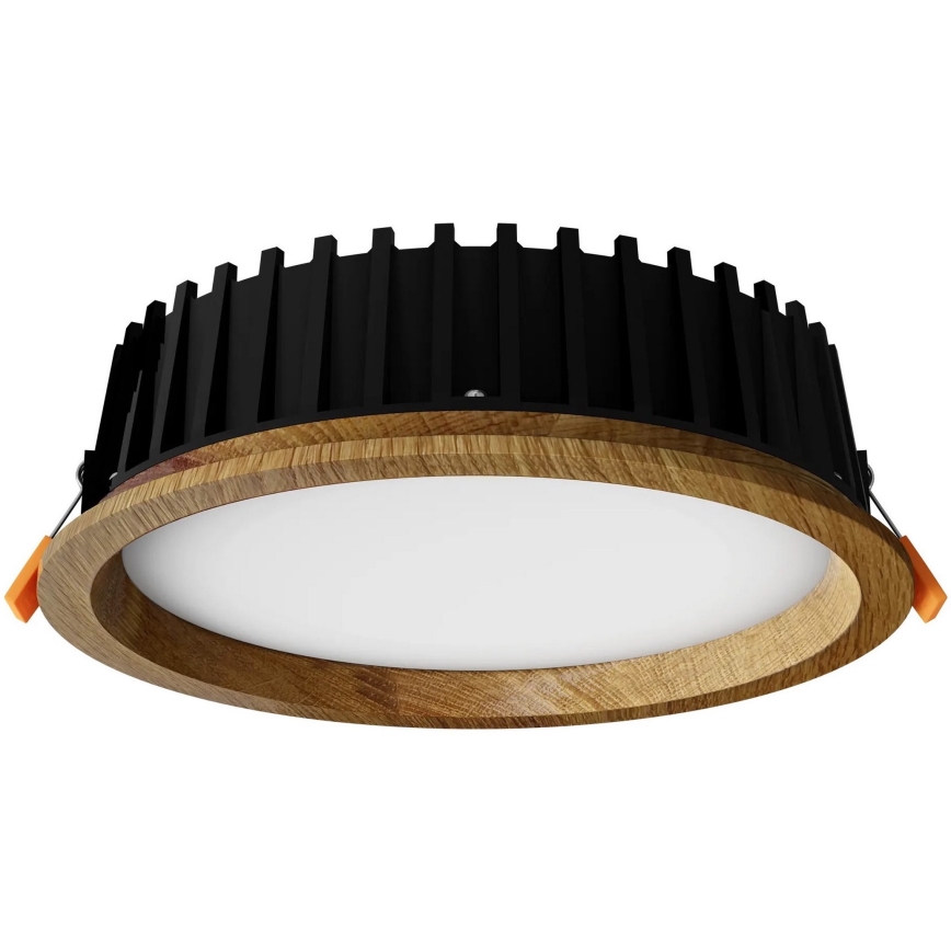 APLED - LED Recessed light RONDO WOODLINE LED/12W/230V 3000K d. 20 cm oak solid wood