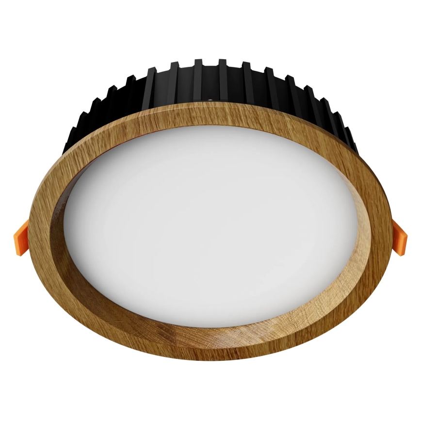 APLED - LED Recessed light RONDO WOODLINE LED/12W/230V 3000K d. 20 cm oak solid wood
