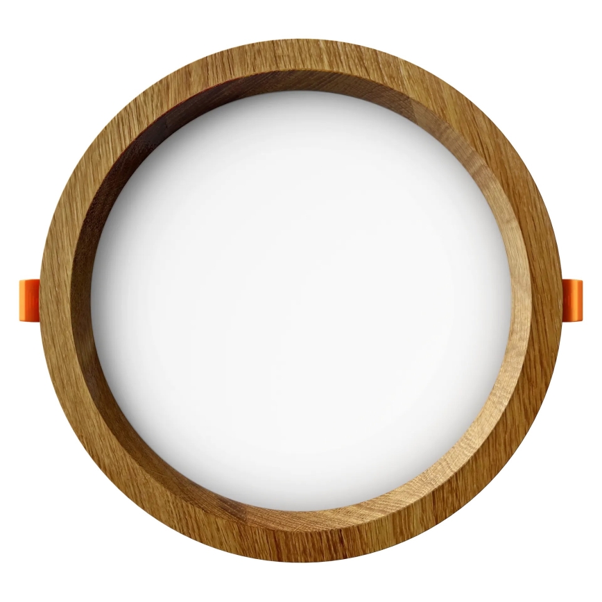 APLED - LED Recessed light RONDO WOODLINE LED/12W/230V 3000K d. 20 cm oak solid wood