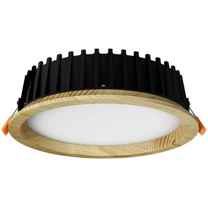 APLED - LED Recessed light RONDO WOODLINE LED/12W/230V 3000K d. 20 cm pine solid wood