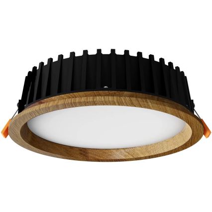 APLED - LED Recessed light RONDO WOODLINE LED/12W/230V 4000K d. 20 cm oak solid wood