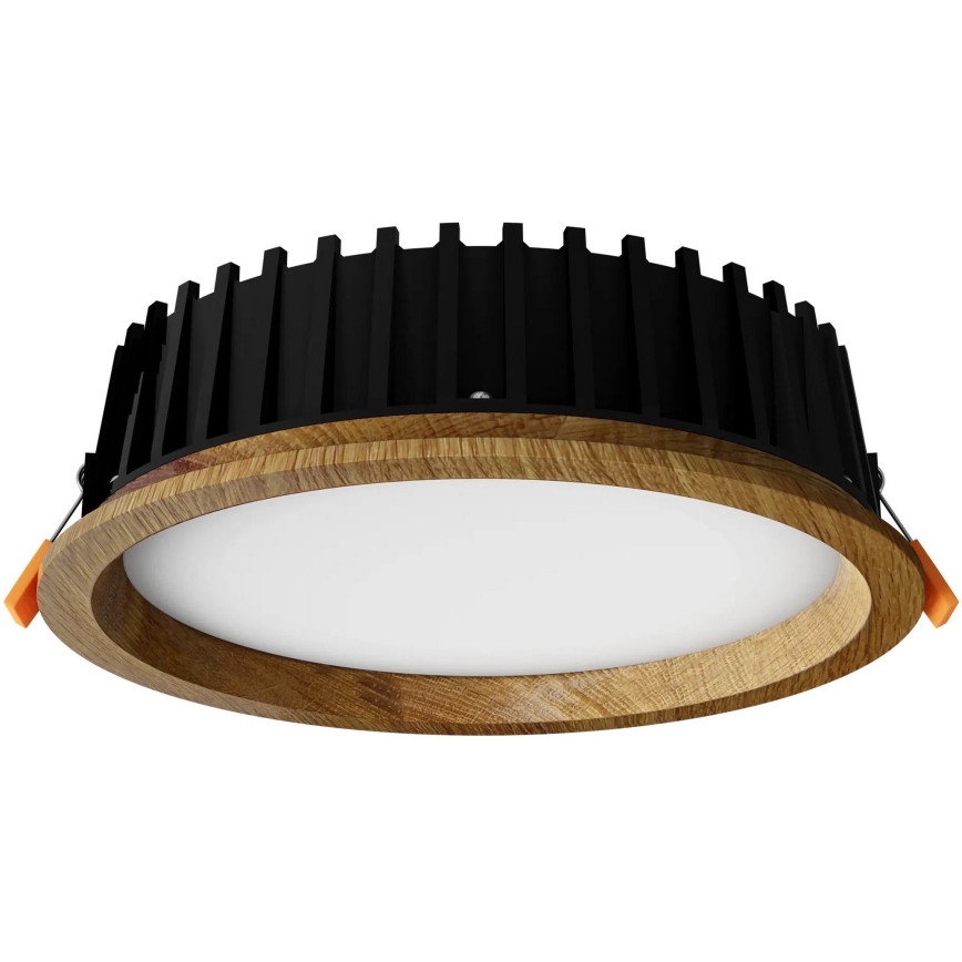 APLED - LED Recessed light RONDO WOODLINE LED/12W/230V 4000K d. 20 cm oak solid wood