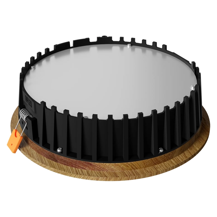 APLED - LED Recessed light RONDO WOODLINE LED/12W/230V 4000K d. 20 cm oak solid wood