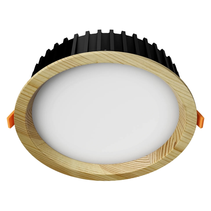 APLED - LED Recessed light RONDO WOODLINE LED/12W/230V 4000K d. 20 cm pine solid wood
