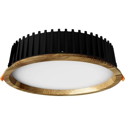APLED - LED Recessed light RONDO WOODLINE LED/18W/230V 3000K d. 26 cm ash solid wood