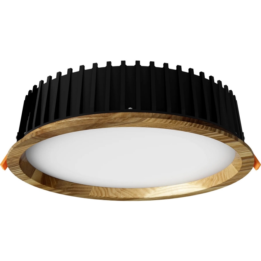 APLED - LED Recessed light RONDO WOODLINE LED/18W/230V 3000K d. 26 cm ash solid wood