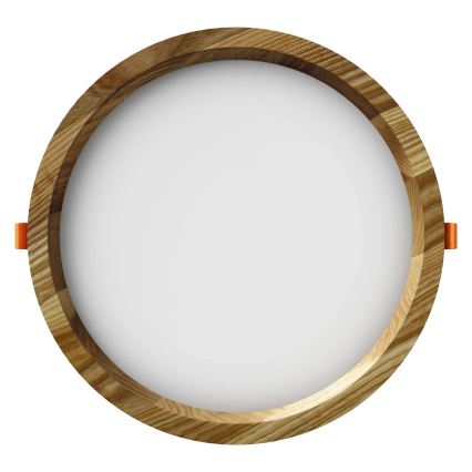 APLED - LED Recessed light RONDO WOODLINE LED/18W/230V 3000K d. 26 cm ash solid wood