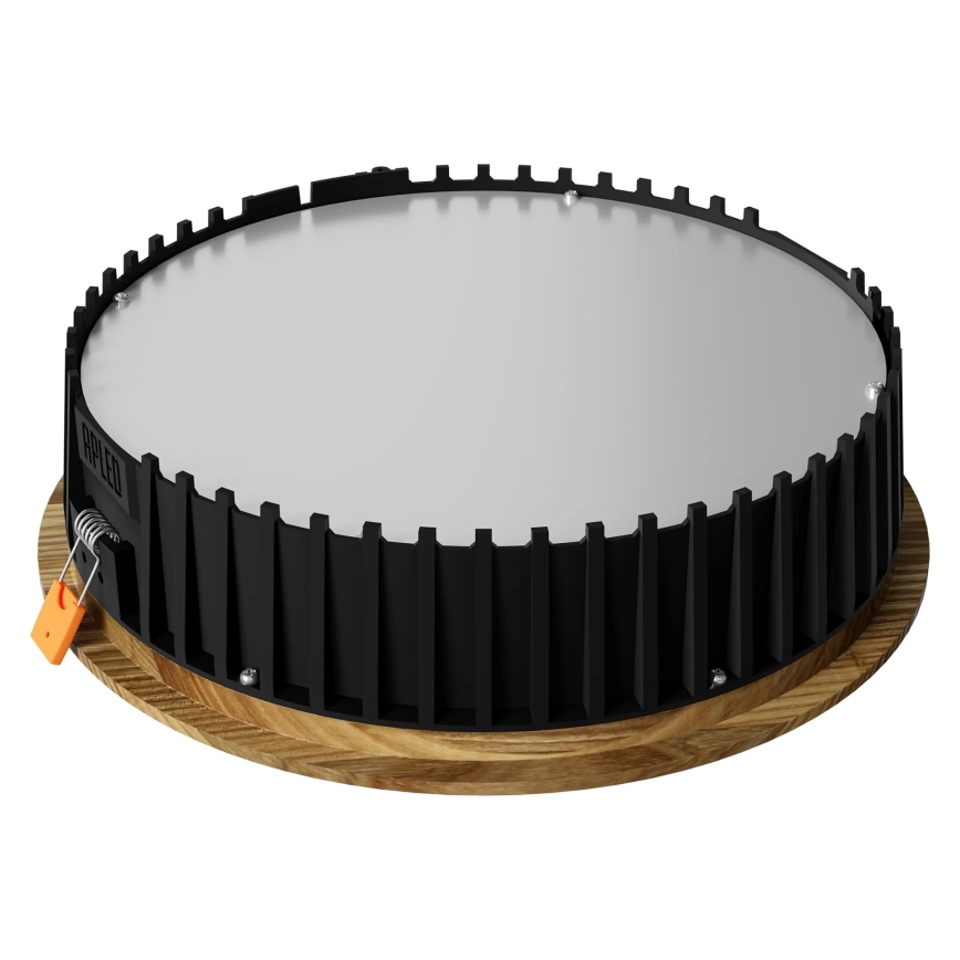 APLED - LED Recessed light RONDO WOODLINE LED/18W/230V 3000K d. 26 cm ash solid wood