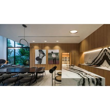 APLED - LED Recessed light RONDO WOODLINE LED/18W/230V 3000K d. 26 cm oak solid wood