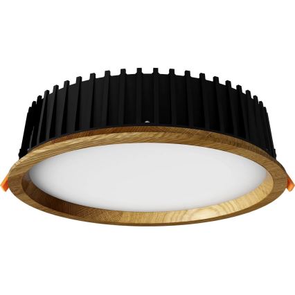 APLED - LED Recessed light RONDO WOODLINE LED/18W/230V 3000K d. 26 cm oak solid wood