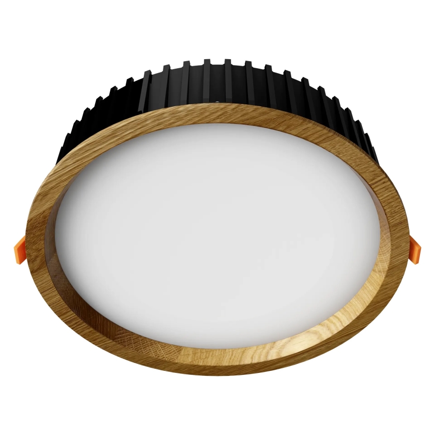 APLED - LED Recessed light RONDO WOODLINE LED/18W/230V 3000K d. 26 cm oak solid wood