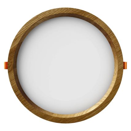 APLED - LED Recessed light RONDO WOODLINE LED/18W/230V 3000K d. 26 cm oak solid wood