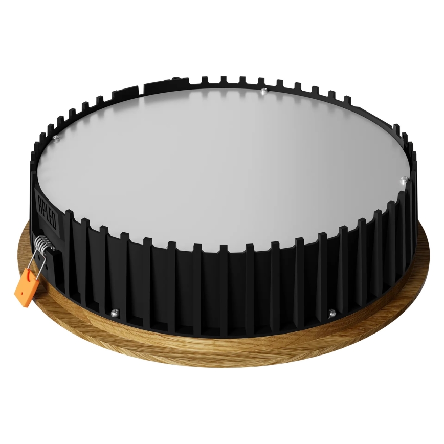APLED - LED Recessed light RONDO WOODLINE LED/18W/230V 3000K d. 26 cm oak solid wood