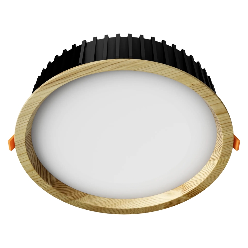 APLED - LED Recessed light RONDO WOODLINE LED/18W/230V 3000K d. 26 cm pine solid wood