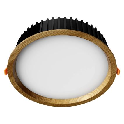 APLED - LED Recessed light RONDO WOODLINE LED/18W/230V 4000K d. 26 cm oak solid wood