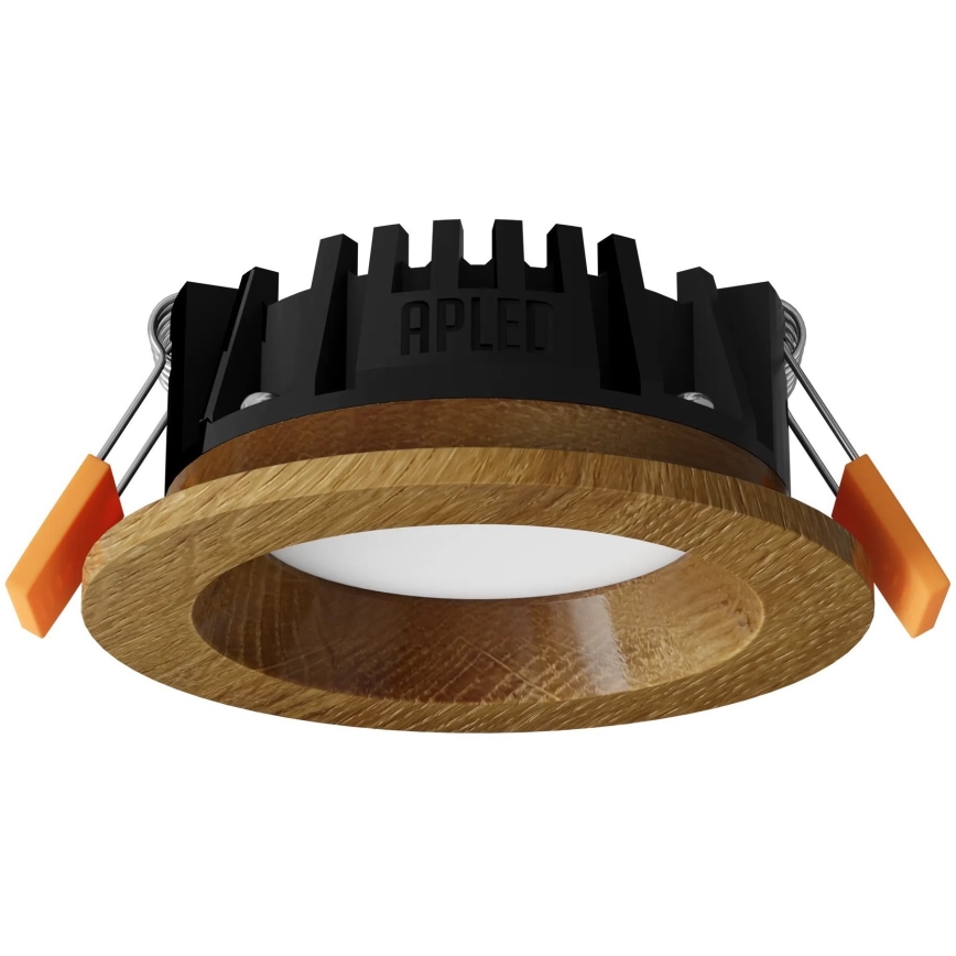 APLED - LED Recessed light RONDO WOODLINE LED/3W/230V 3000K d. 9 cm oak solid wood