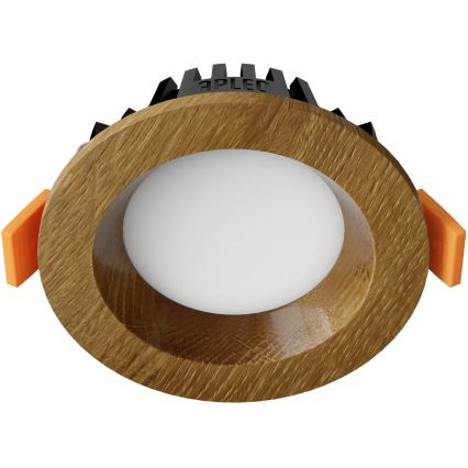 APLED - LED Recessed light RONDO WOODLINE LED/3W/230V 3000K d. 9 cm oak solid wood