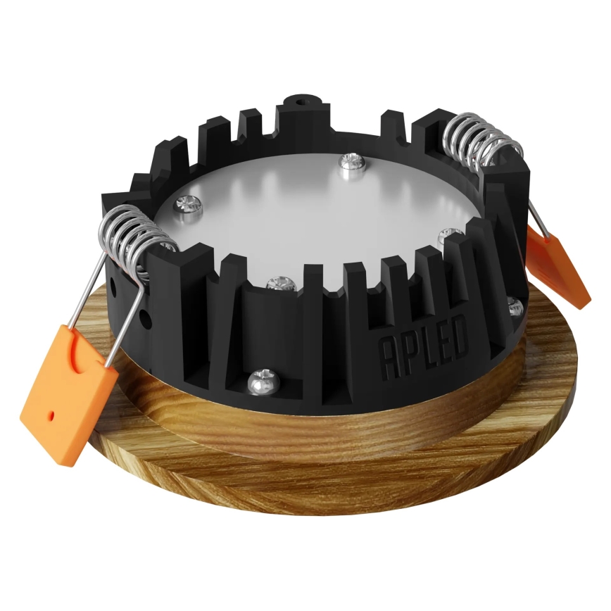 APLED - LED Recessed light RONDO WOODLINE LED/3W/230V 4000K d. 9 cm ash solid wood