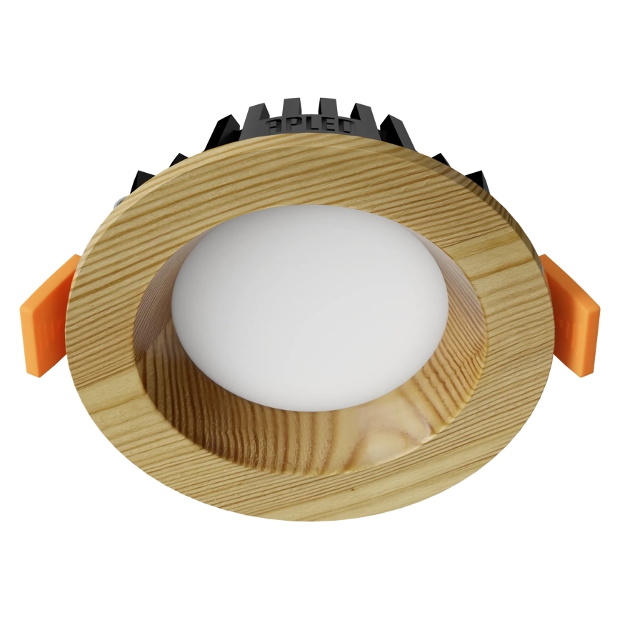 APLED - LED Recessed light RONDO WOODLINE LED/3W/230V 4000K d. 9 cm pine solid wood