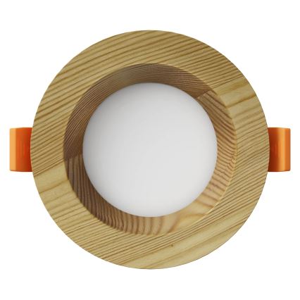 APLED - LED Recessed light RONDO WOODLINE LED/3W/230V 4000K d. 9 cm pine solid wood