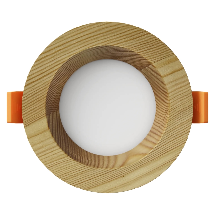 APLED - LED Recessed light RONDO WOODLINE LED/3W/230V 4000K d. 9 cm pine solid wood
