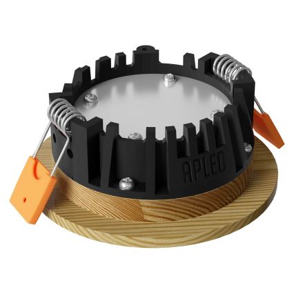 APLED - LED Recessed light RONDO WOODLINE LED/3W/230V 4000K d. 9 cm pine solid wood