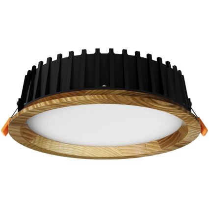 APLED - LED Recessed light RONDO WOODLINE LED/6W/230V 3000K d. 15 cm ash solid wood
