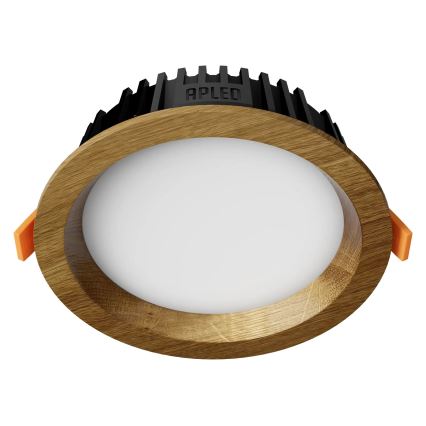 APLED - LED Recessed light RONDO WOODLINE LED/6W/230V 4000K d. 15 cm oak solid wood