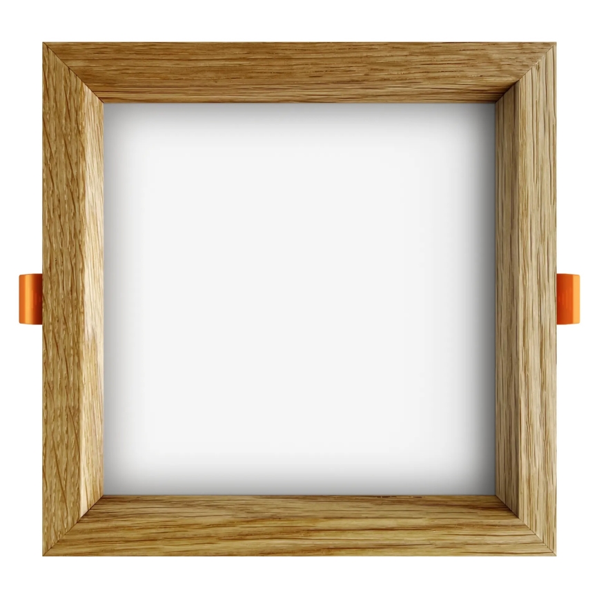 APLED - LED Recessed light SQUARE WOODLINE LED/12W/230V 3000K 17x17 cm oak solid wood