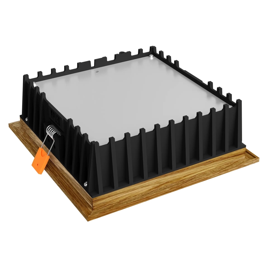 APLED - LED Recessed light SQUARE WOODLINE LED/12W/230V 3000K 17x17 cm oak solid wood