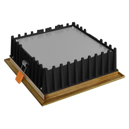 APLED - LED Recessed light SQUARE WOODLINE LED/12W/230V 4000K 17x17 cm ash solid wood