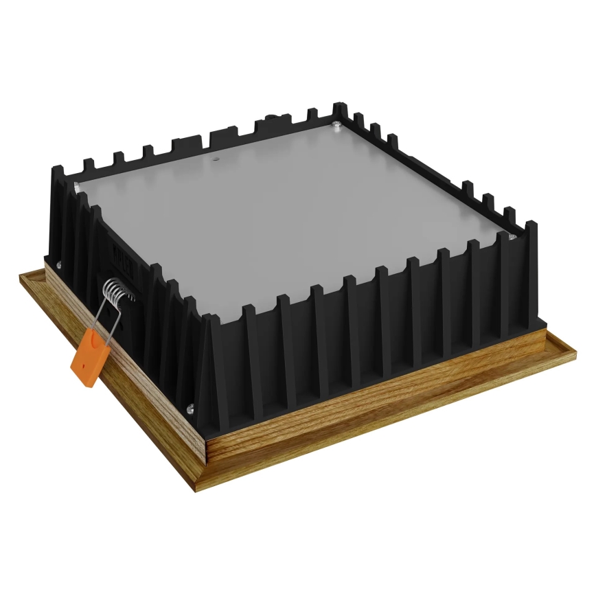 APLED - LED Recessed light SQUARE WOODLINE LED/12W/230V 4000K 17x17 cm ash solid wood