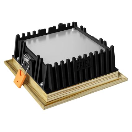 APLED - LED Recessed light SQUARE WOODLINE LED/6W/230V 4000K 12x12 cm pine solid wood
