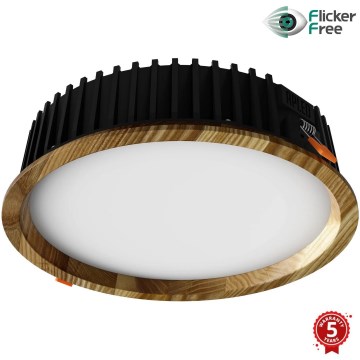 APLED - LED Recessed light RONDO WOODLINE LED/18W/230V 3000K d. 26 cm ash solid wood
