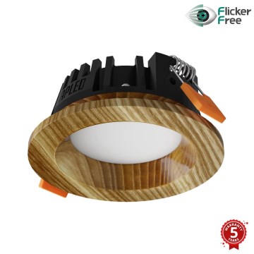 APLED - LED Recessed light RONDO WOODLINE LED/3W/230V 3000K d. 9 cm ash solid wood