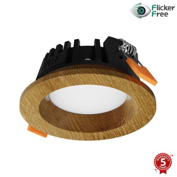 APLED - LED Recessed light RONDO WOODLINE LED/3W/230V 3000K d. 9 cm oak solid wood