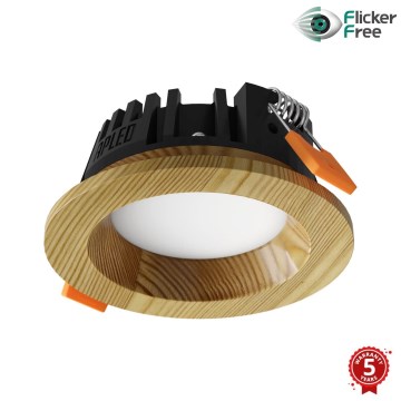 APLED - LED Recessed light RONDO WOODLINE LED/3W/230V 3000K d. 9 cm pine solid wood