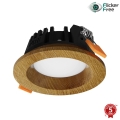 APLED - LED Recessed light RONDO WOODLINE LED/3W/230V 4000K d. 9 cm oak solid wood