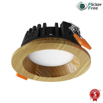 APLED - LED Recessed light RONDO WOODLINE LED/3W/230V 4000K d. 9 cm pine solid wood