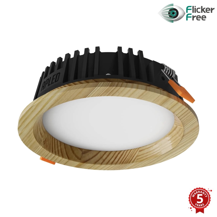 APLED - LED Recessed light RONDO WOODLINE LED/6W/230V 4000K d. 15 cm pine solid wood