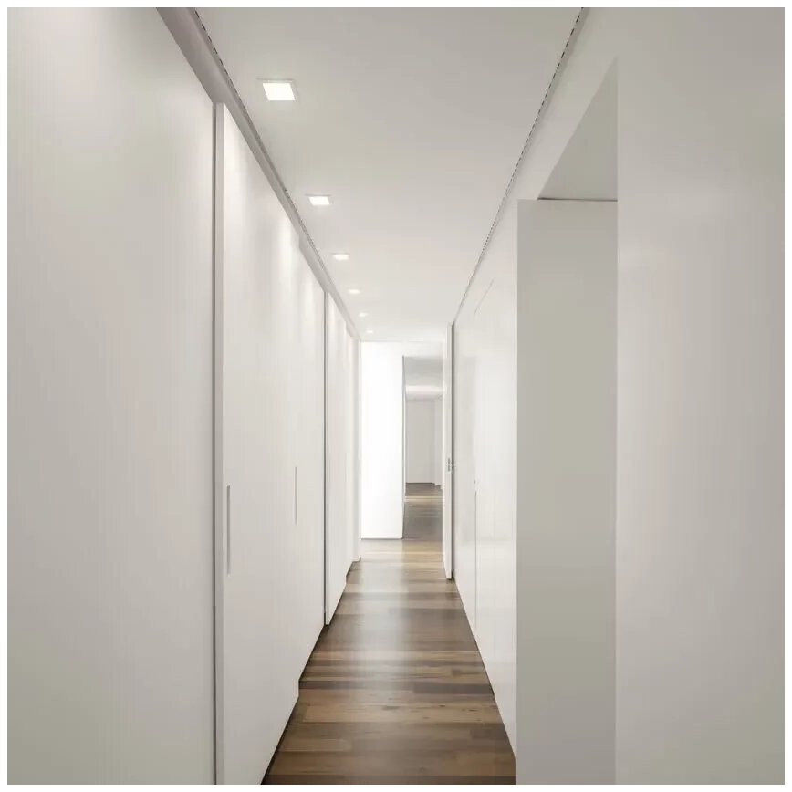 APLED - LED Recessed light SQUARE SLIM LED/8W/230V 9x9 cm white