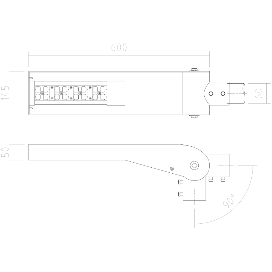 APLED - LED Street lamp FLEXIBO PREMIUM LED/58W/90-265V IP65 2700K