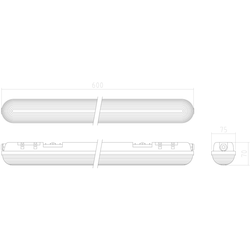 APLED - LED Surface-mounted light DUSTER LED/18W/230V IP65 4000K