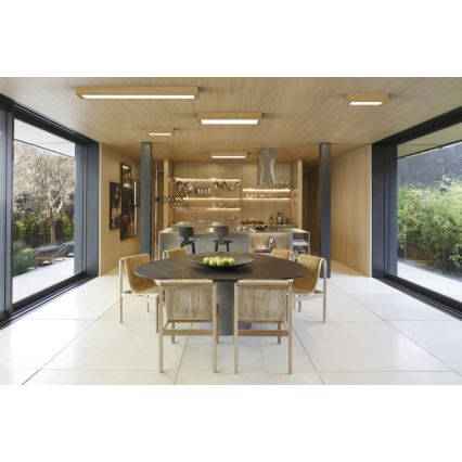 APLED - LED Surface-mounted panel QUADRA LED/40W/230V oak