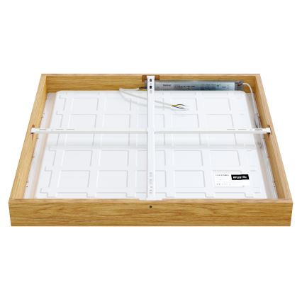APLED - LED Surface-mounted panel QUADRA LED/40W/230V oak
