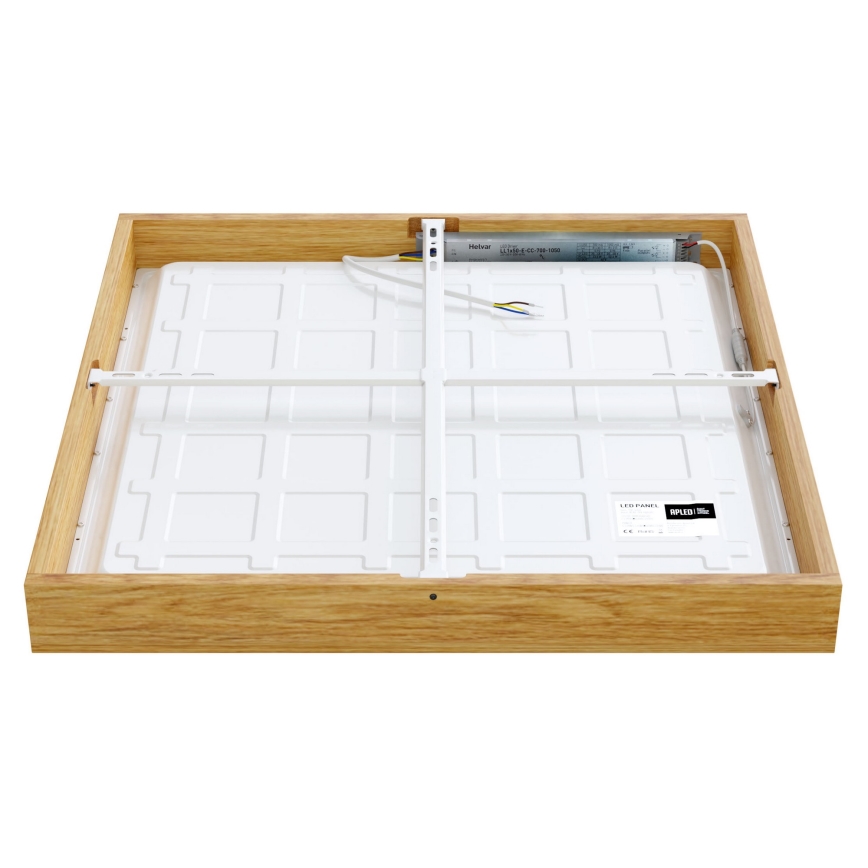 APLED - LED Surface-mounted panel QUADRA LED/40W/230V oak