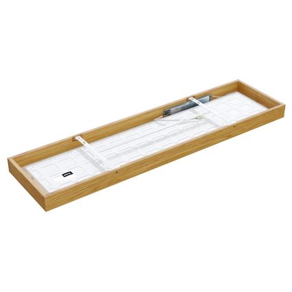 APLED - LED Surface-mounted panel QUADRA LED/42W/230V oak